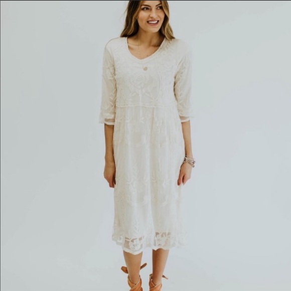 Roolee Dresses & Skirts - ROOLEE IVORY LACE DRESS